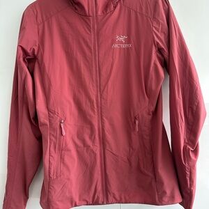 Arc'teryx Pink Ski Jacket with High Collar